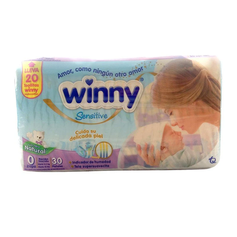 panales winny sensitive etapa 0 x 30