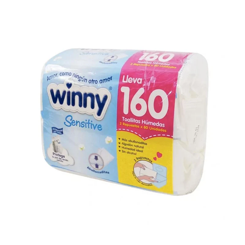 toallitas winny recien nacido rpto x 160 winny