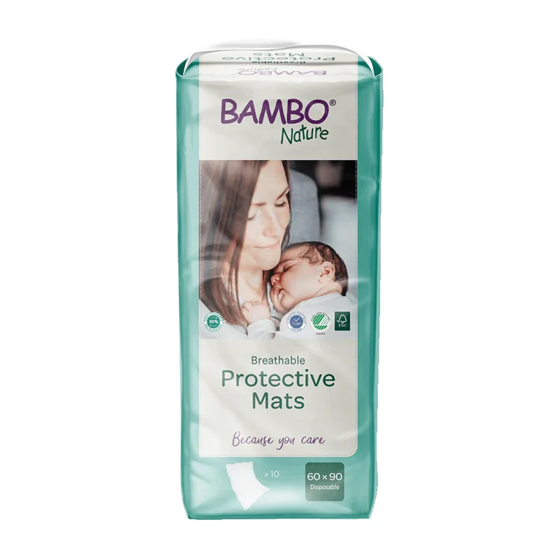Protector Camas anti Fugas Bambo Nature 60x90cm 10 uds