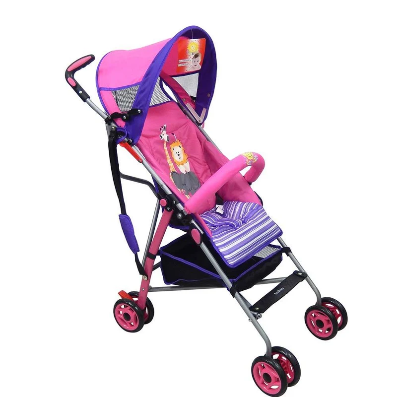coche jumbo rosado con morado