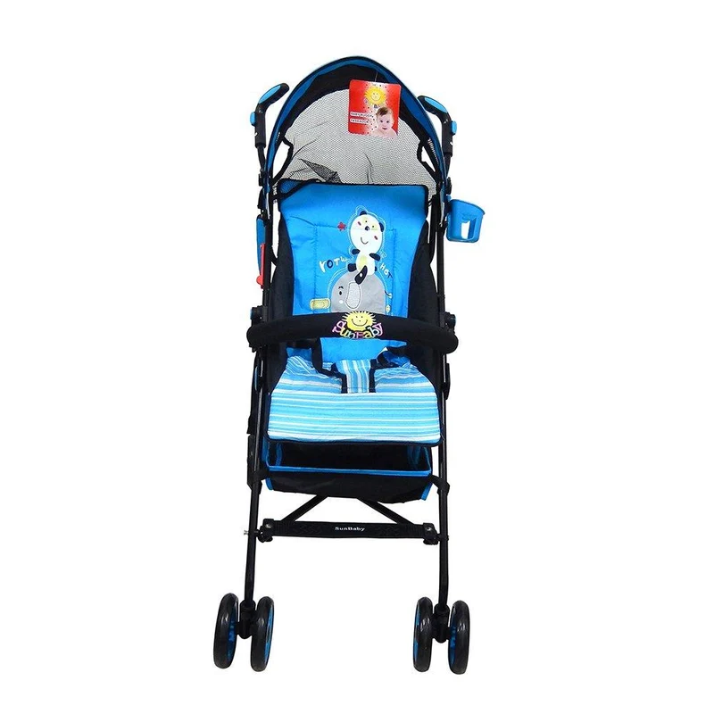 coche jumbo azul con negro