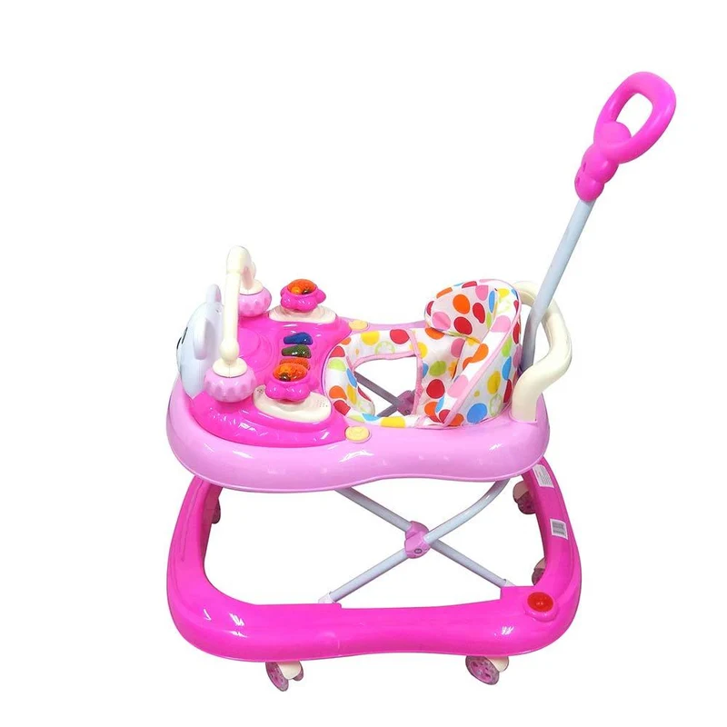 caminador panda con guia fucsia