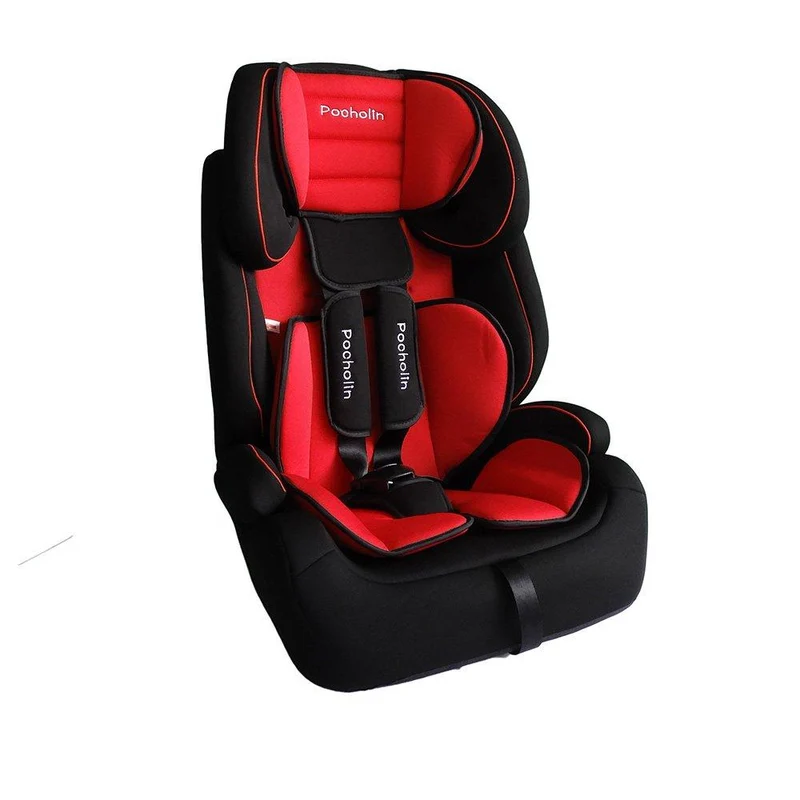 silla de carro roja con negro