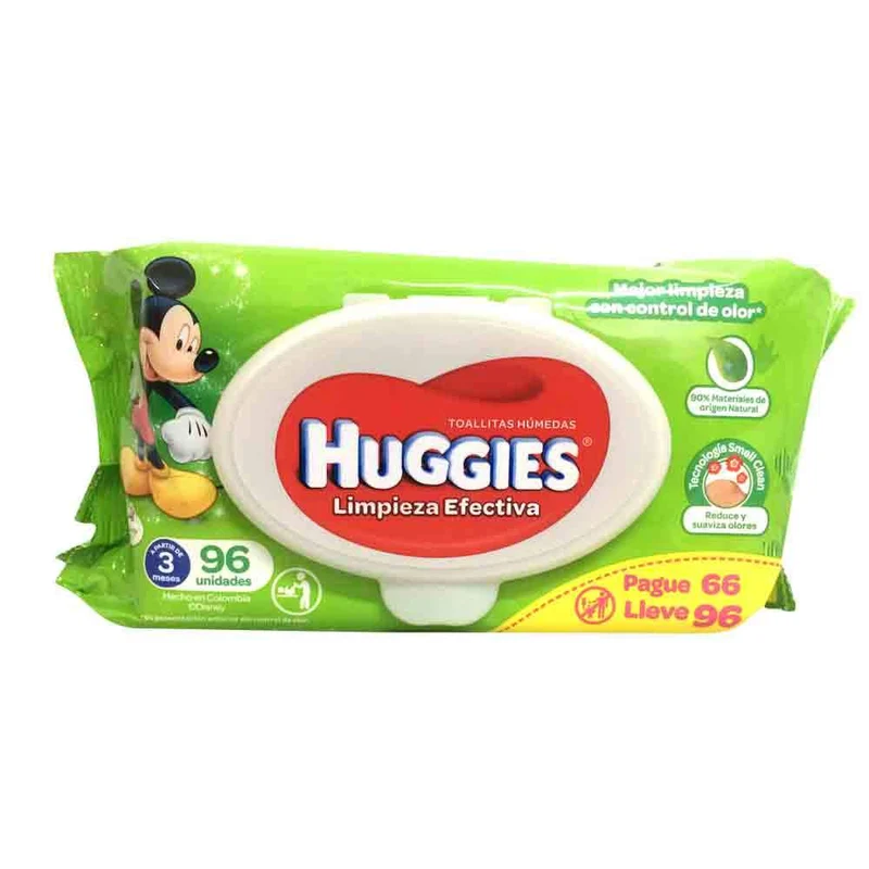 toallitas humedas 96 huggies limpieza efectiva