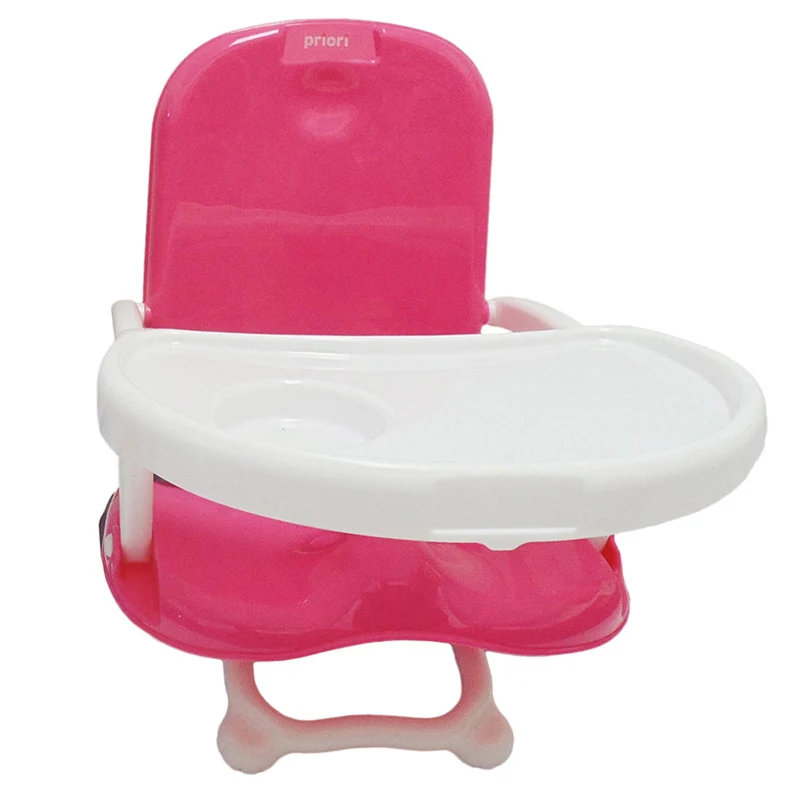 silla comedor priori booster rosado nina