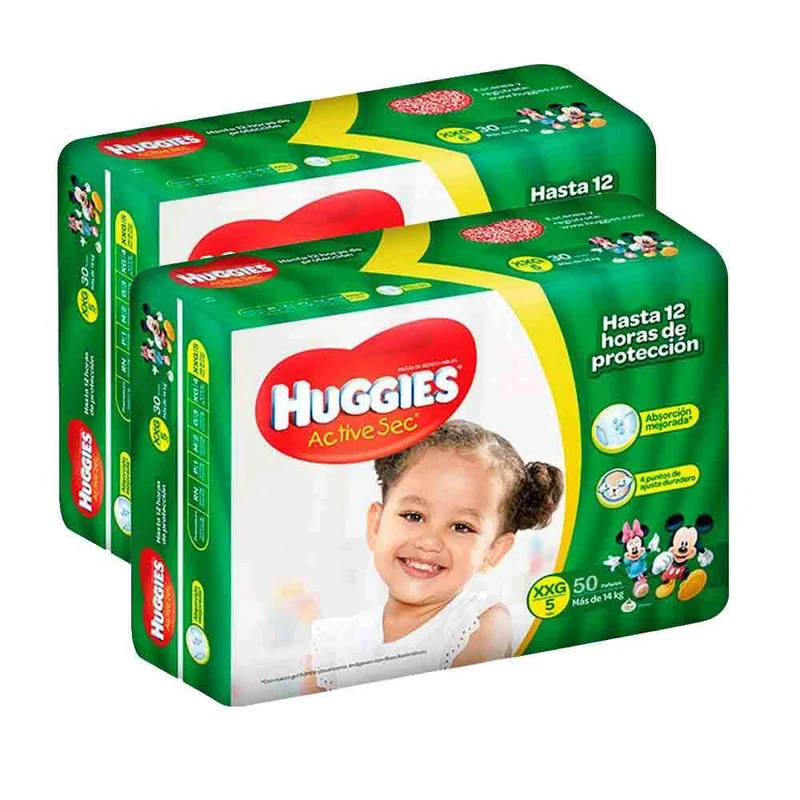 etapa 5 100 panales huggies active sec