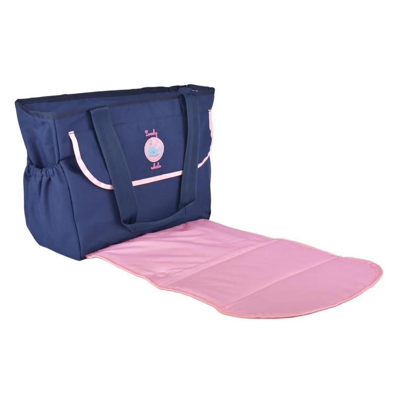 panalera con cambiador rosa