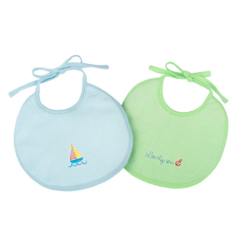 babero terry set x 2 azul verde