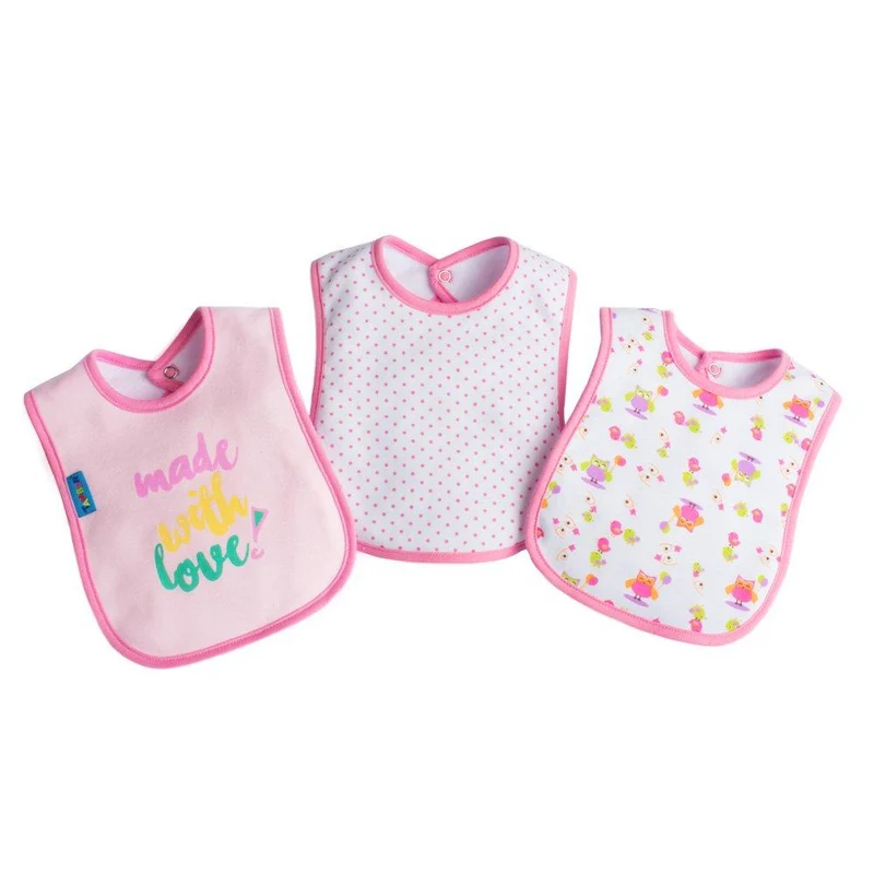 babero set x 3 para nina