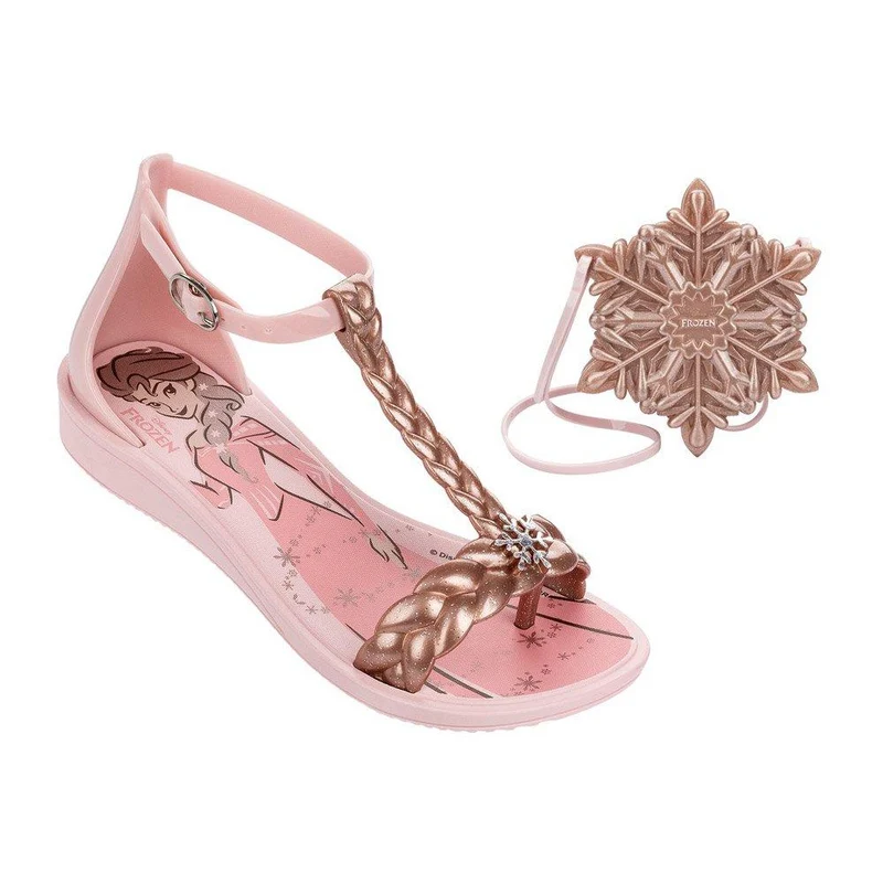 sandalia frozen glossy bolso rosa claro t 31
