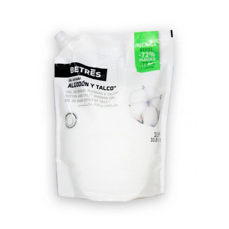 Recarga gel de baño algodon y talco Betres 1l