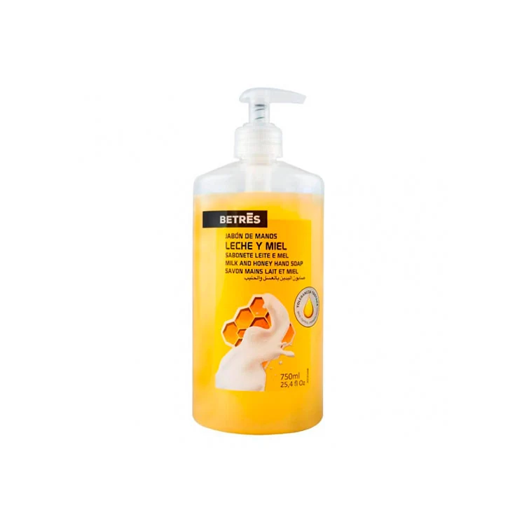 Jabon de manos leche /miel Betres 750ml