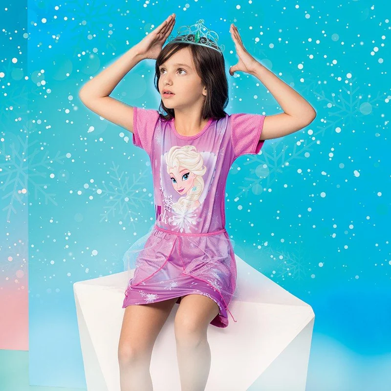 pijama vestido nina talla 10 color rosado