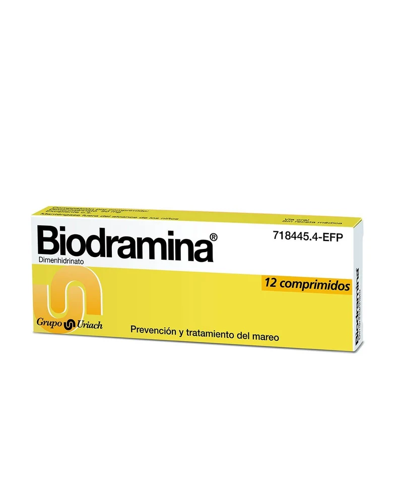 BIODRAMINA 50 MG 12 Comprimidos