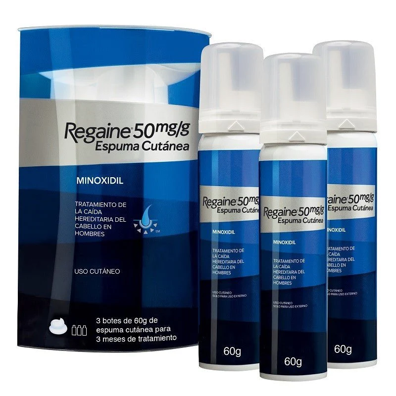 REGAINE 50mg/g Espuma Cutánea Anticaída 3x60g