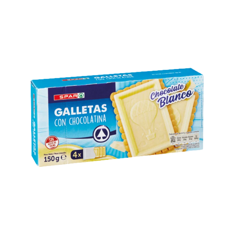 Galletas con Chocolate Blanco SPAR