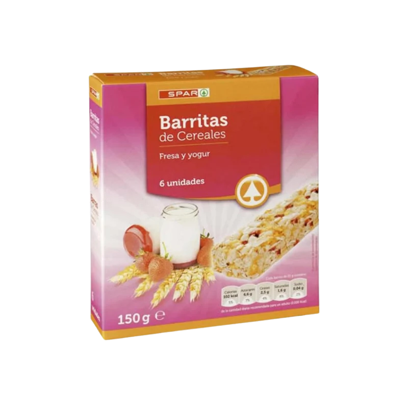 Barritas de Cereales de Fresa y Yogur SPAR