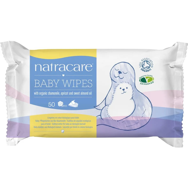 Toallitas para bebé Natracare 50 uds