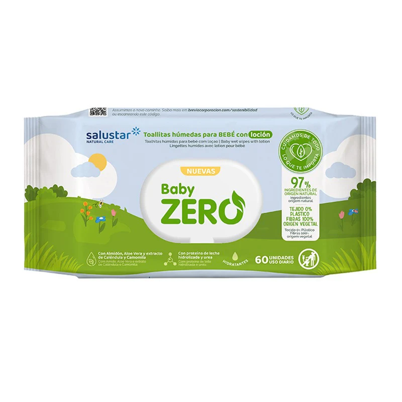 Toallitas de bebé biodegradables Salustar 60 uds