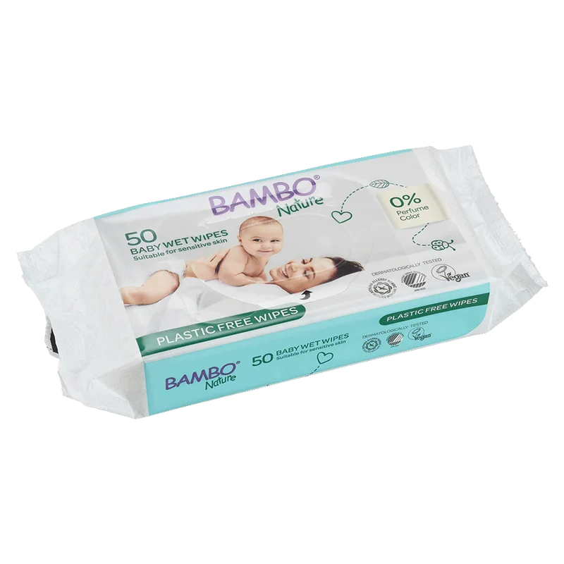 Toallitas Bambo Nature Plastic Free 50 uds