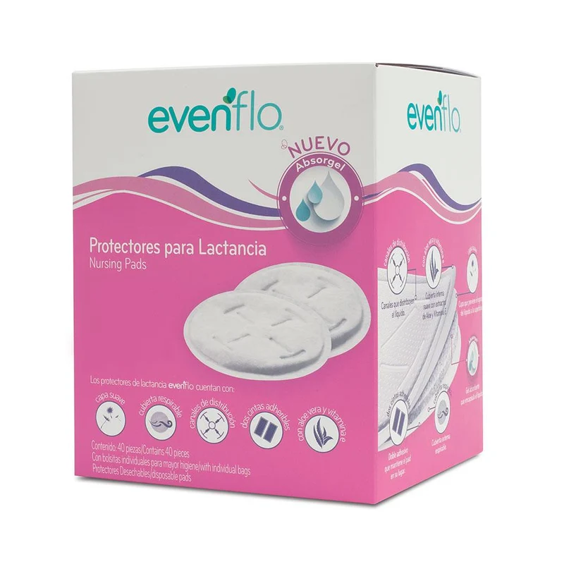 pads x 40 unidades marca evenflo advanced