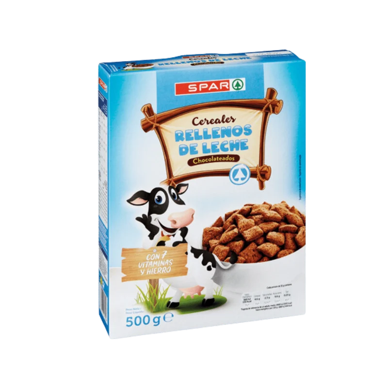 Cereales Rellenos de Leche SPAR 500g