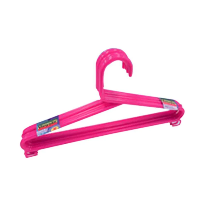 gancho ropa no 2 x 6 color rosado