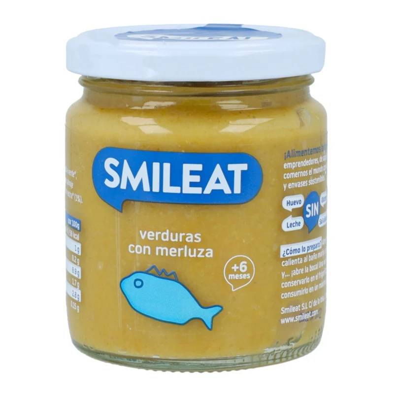 Tarrito BIO de Verduras con Merluza +6 meses Smileat 230g