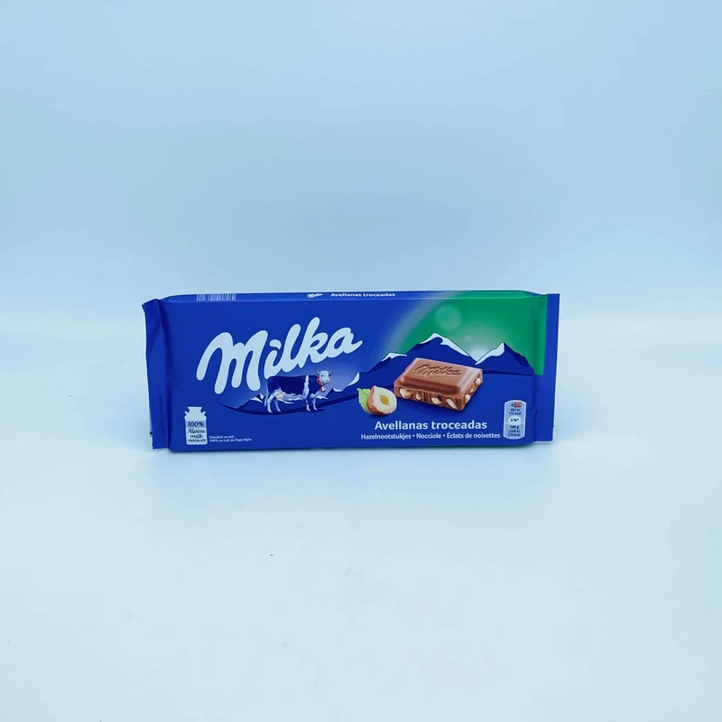 Chocolate Milka con Avellanas Troceadas 125g