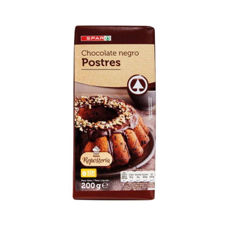 Chocolate Negro Postres SPAR 200g