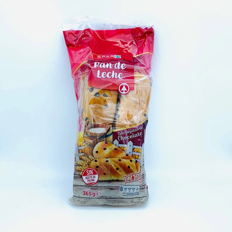 Pan de Leche con Pepitas de Chocolate SPAR 365g