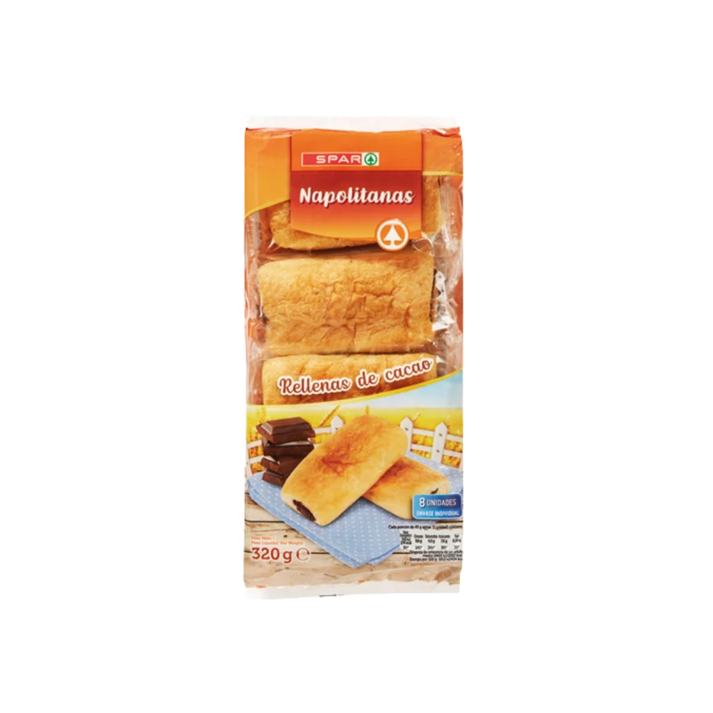 Napolitanas Rellenas de Cacao SPAR 320g