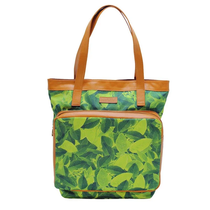 bolso tote hojas colo verde marca use.me