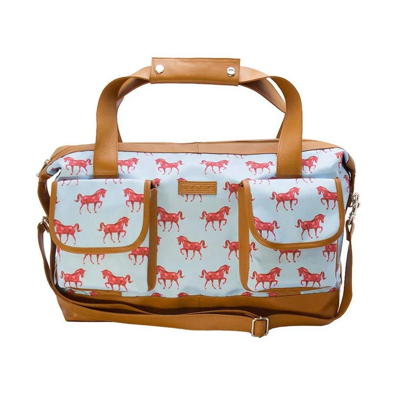 maleta little duffle caballos rosa marca use.me