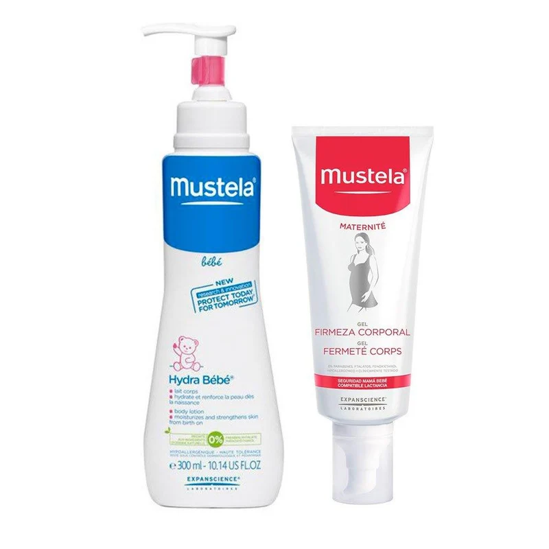 combo hydra bebe pieles normales para el cuerpo 300ml gel firmeza corporal 200ml