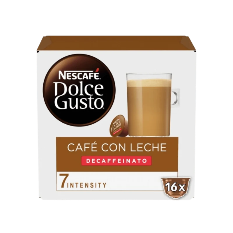 Cápsulas Dolce Gusto Café con Leche Descafeinado