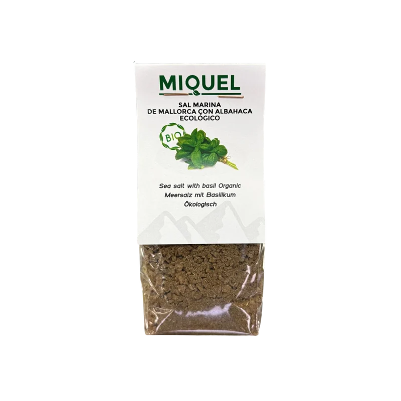 Sal Miquel de Mallorca con Albahaca Ecológica