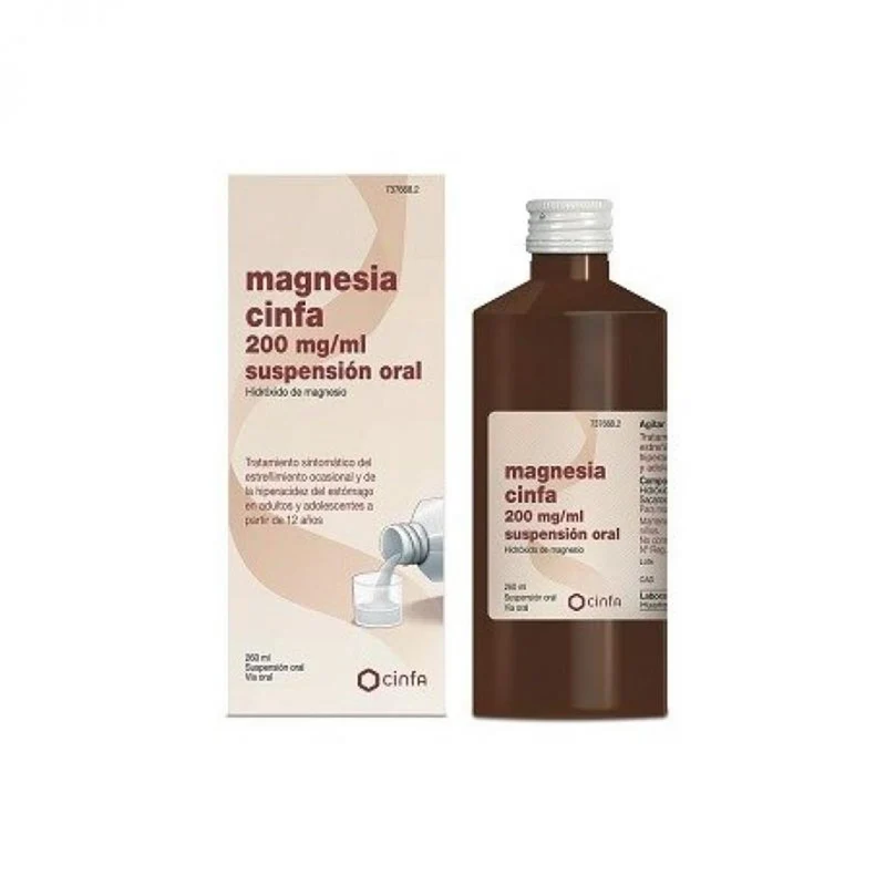 Magnesia Cinfa 200 mg/ml Suspensión Oral 1 Frasco 260 ml