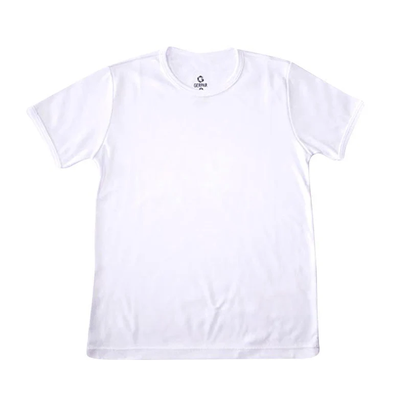 camiseta cuello redondo tela lisa blanco talla 12 color blanco