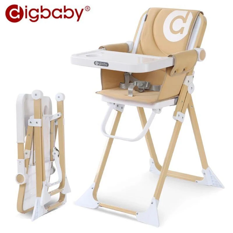 Mini Fold Baby Dining High Chair Ultra Light Weight Thin With Portable Bag