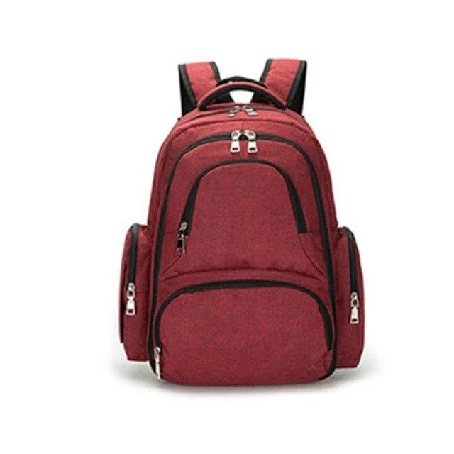 Maternity Diaper Bag Large Capacity Baby Bag Travel Backpack with changing pads hook Nappy Nursing Bag for baby careD25