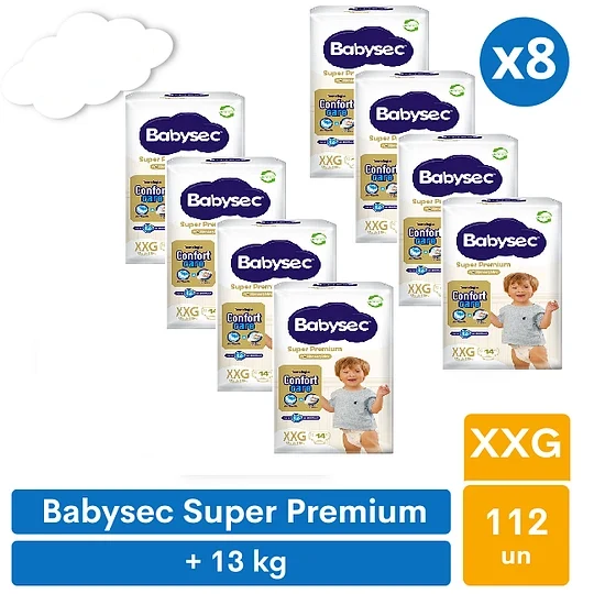 Pañales Super Premium XXG 112u Babysec