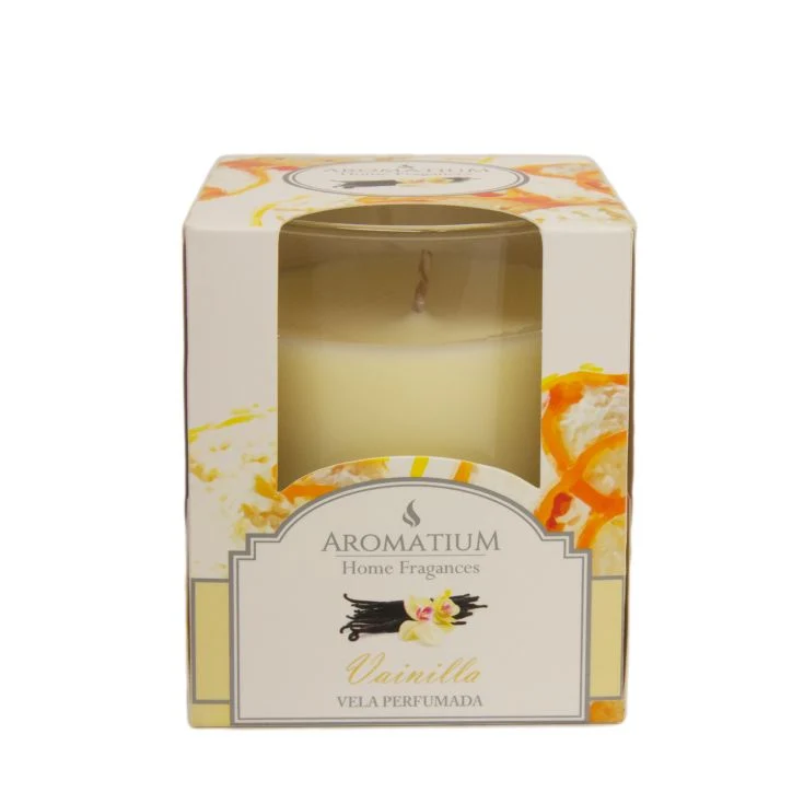 Ambientador vela vainilla perfume cristal Aromatium 1ud