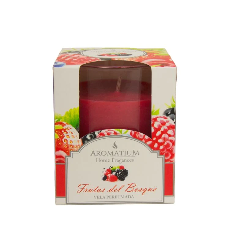 Ambientador vela fruta bosq perfum cristal Aromatium 1ud