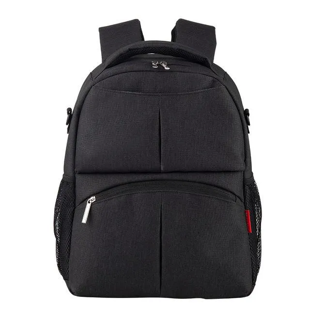 Insular Solid Color Baby Diaper Changing Backpack Bag Multifunctional Baby Mommy Bag Waterproof Mummy Nappy Stroller Backpack