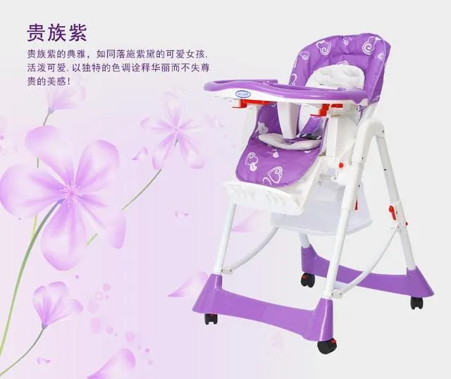 Portable Baby High Chair Booster Seat Kid,Infant Baby Dining Lunch Feeding Chair,Plastic Chair Folding,Seggiolone Portatile Baby