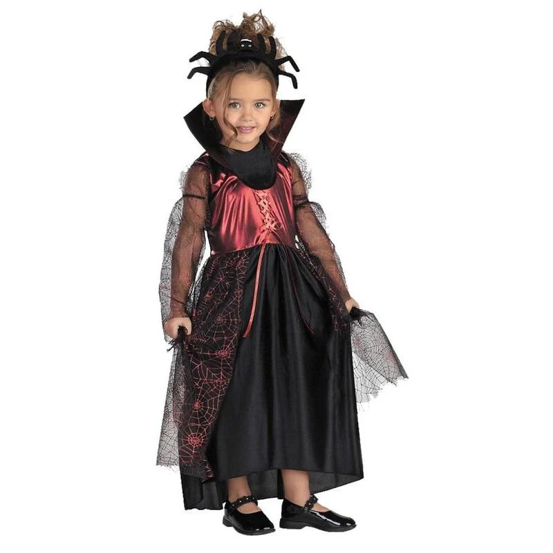 Kids Spider Princess Toddler Girl Scary Halloween Costume