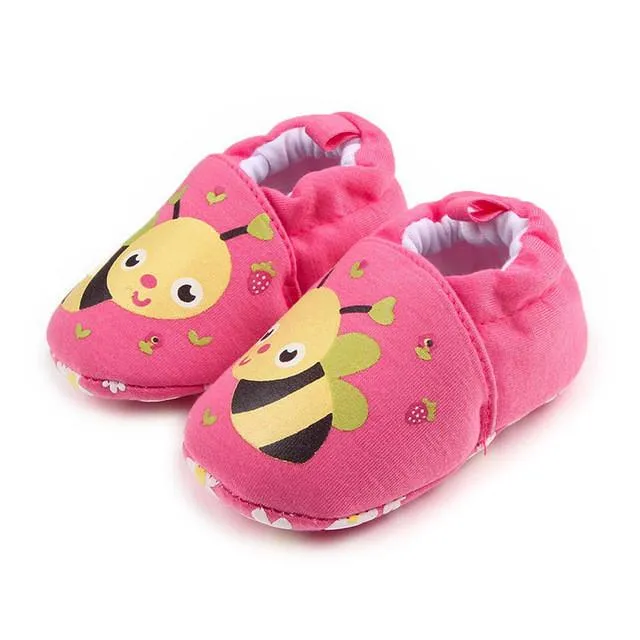 Lovely baby shoes Toddler First Walkers Baby Shoes Round Toe Flats Soft Slippers Shoes drop shipping