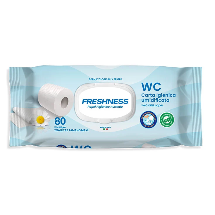 Toallitas wc c/tapa Freshness 80 pcs