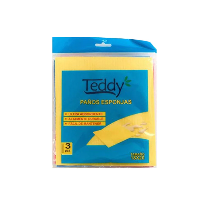 Paños esponja Teddy (3 unidades)